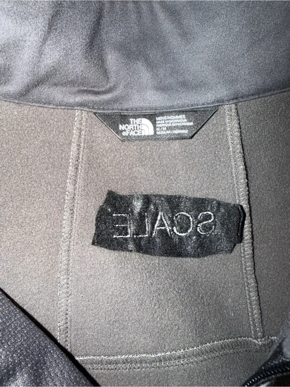 The North Face Men's Gray Softshell Jacket with Uber Embroidery